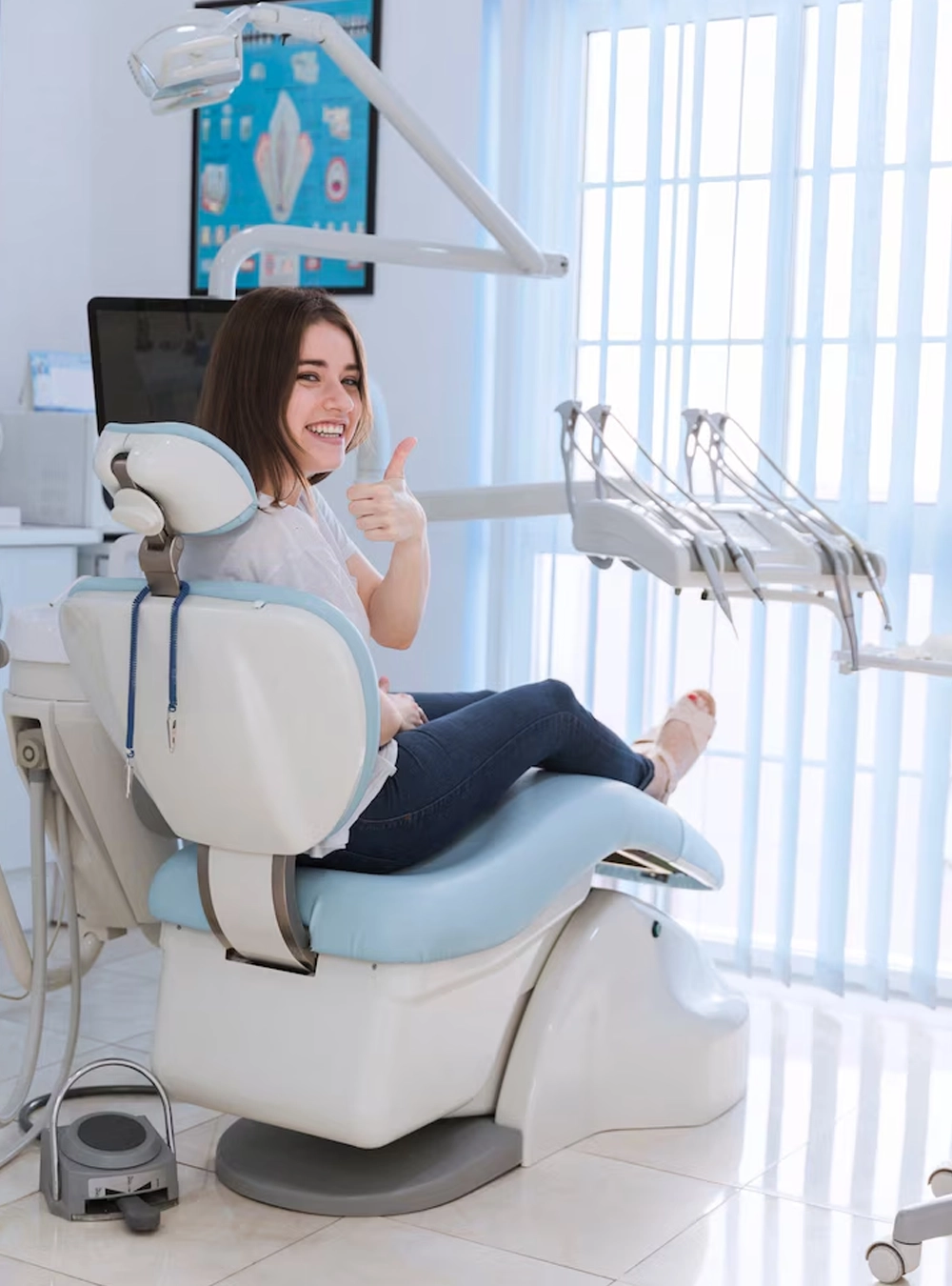 Satisfied dental patient